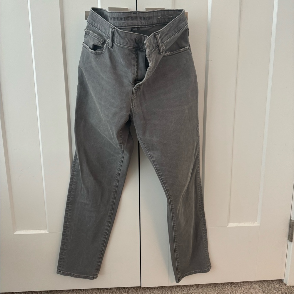 Men’s American Eagle Airflex Athletic Fit Jean, 32x32, Gray Wash